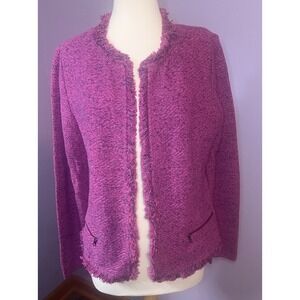 ZoZo Pink Sweater Jacket Cardigan Size Large